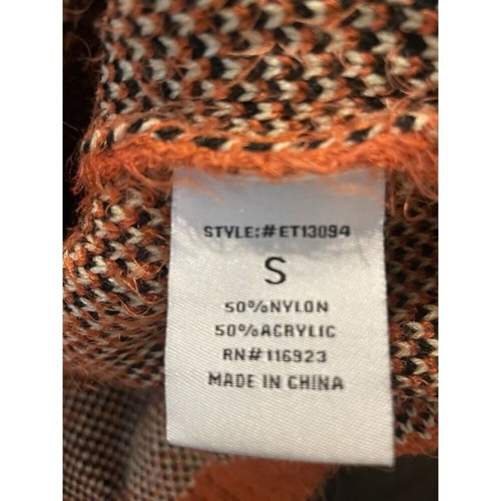 Easel Orange Fuzzy Leopard Print Super Soft Overs… - image 4